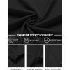 COOFANDY Mens Stretch Dress Shirts Long Sleeve Button Down Shirt Regular Fit Formal Business Shirts(A Black)