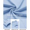 COOFANDY Mens Stretch Dress Shirts Long Sleeve Button Down Shirt Regular Fit Formal Business Shirts(Light Blue)