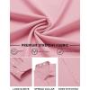 COOFANDY Mens Stretch Dress Shirts Long Sleeve Button Down Shirt Regular Fit Formal Business Shirts(Pink)