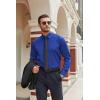 COOFANDY Mens Stretch Dress Shirts Long Sleeve Button Down Shirt Regular Fit Formal Business Shirts(Royal Azure Blue)