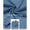 COOFANDY Mens Stretch Dress Shirts Long Sleeve Button Down Shirt Regular Fit Formal Business Shirts(Steel Blue)
