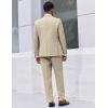COOFANDY Mens Suit 2 Piece Suit Classic Fit Two Button Blazer Jacket Pants Set Business Wedding Party Suits for Men(Light Khaki)