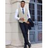 COOFANDY Men’s Suit Vest Slim Fit Casual Business Vests Lightweight V-Neck Formal Dress Waistcoat for Wedding Prom(Light Grey)