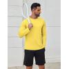 COOFANDY Men’s Sun Protection Shirts Long Sleeve Rash Guard Swim T-Shirts Lightweight Quick Dry Fishing Shirts(Yellow)