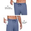 COOFANDY Men’s Sweatpants Open Bottom Lightweight Athletic Running Joggers Gym Workout Pants with Zipper Pockets(Grey Blue)