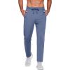 COOFANDY Men’s Sweatpants Open Bottom Lightweight Athletic Running Joggers Gym Workout Pants with Zipper Pockets(Grey Blue)