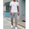 COOFANDY Men’s Sweatpants Open Bottom Lightweight Athletic Running Joggers Gym Workout Pants with Zipper Pockets(Light Grey)