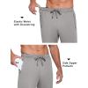 COOFANDY Men’s Sweatpants Open Bottom Lightweight Athletic Running Joggers Gym Workout Pants with Zipper Pockets(Light Grey)