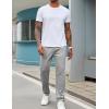 COOFANDY Men’s Sweatpants Open Bottom Lightweight Athletic Running Joggers Gym Workout Pants with Zipper Pockets(Light Heather Grey)