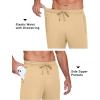 COOFANDY Men’s Sweatpants Open Bottom Lightweight Athletic Running Joggers Gym Workout Pants with Zipper Pockets(Light Khaki)