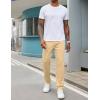 COOFANDY Men’s Sweatpants Open Bottom Lightweight Athletic Running Joggers Gym Workout Pants with Zipper Pockets(Light Khaki)