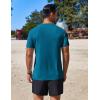 COOFANDY Mens Swim Shirt Short Sleeve UPF 50+ Sun Protection Shirt Rah Guard Athletic Quick Dry T Shirts(Royal Blue)
