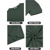 COOFANDY Men’s T Shirt Short Sleeve Crew Neck T-Shirt Casual Summer Classic Basic Tee Shirts(A-dark Army Green 1 Pack)