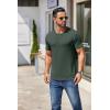 COOFANDY Men’s T Shirt Short Sleeve Crew Neck T-Shirt Casual Summer Classic Basic Tee Shirts(A-dark Army Green 1 Pack)