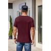 COOFANDY Men’s T Shirt Short Sleeve Crew Neck T-Shirt Casual Summer Classic Basic Tee Shirts(A-dark Red 1pack)