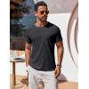 COOFANDY Men’s T Shirt Short Sleeve Crew Neck T-Shirt Casual Summer Classic Basic Tee Shirts(Dark Grey)