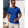 COOFANDY Men’s T Shirt Short Sleeve Crew Neck T-Shirt Casual Summer Classic Basic Tee Shirts(Deep Blue)