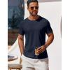 COOFANDY Men’s T Shirt Short Sleeve Crew Neck T-Shirt Casual Summer Classic Basic Tee Shirts(Navy Blue)
