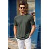 COOFANDY Men’s T Shirt Short Sleeve Crew Neck T-Shirt Casual Summer Tshirt Classic Basic Tee Shirt(Army Green)