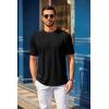 COOFANDY Men’s T Shirt Short Sleeve Crew Neck T-Shirt Casual Summer Tshirt Classic Basic Tee Shirt(Black)