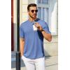 COOFANDY Men’s T Shirt Short Sleeve Crew Neck T-Shirt Casual Summer Tshirt Classic Basic Tee Shirt(Blue)