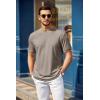 COOFANDY Men’s T Shirt Short Sleeve Crew Neck T-Shirt Casual Summer Tshirt Classic Basic Tee Shirt(Khaki)