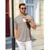 COOFANDY Men’s T Shirt Short Sleeve Crew Neck T-Shirt Casual Summer Tshirt Classic Basic Tee Shirt(Khaki)