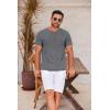COOFANDY Men’s T Shirt Short Sleeve Crew Neck T-Shirt Casual Summer Tshirt Classic Basic Tee Shirt(Medium Gray)