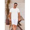 COOFANDY Men’s T Shirt Short Sleeve Crew Neck T-Shirt Casual Summer Tshirt Classic Basic Tee Shirt(White)