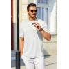 COOFANDY Men’s T Shirt Short Sleeve Crew Neck T-Shirt Casual Summer Tshirt Classic Basic Tee Shirt(White)