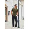 COOFANDY Men’s T Shirt Short Sleeve Crew Neck T-Shirts Casual Summer Classic Basic Tees(Army Green)