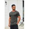 COOFANDY Men’s T Shirt Short Sleeve Crew Neck T-Shirts Casual Summer Classic Basic Tees(Charcoal Heather)
