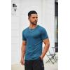 COOFANDY Men’s T Shirt Short Sleeve Crew Neck T-Shirts Casual Summer Classic Basic Tees(Dark Blue)