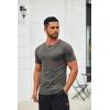 COOFANDY Men’s T Shirt Short Sleeve Crew Neck T-Shirts Casual Summer Classic Basic Tees(Dark Grey)