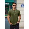 COOFANDY Mens T Shirts Casual Short Sleeve Cotton Tee Shirts Hipster Hip Hop Longline T-Shirt Basic Summer Tops(One Piece- Army Green)