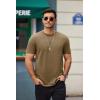 COOFANDY Mens T Shirts Casual Short Sleeve Cotton Tee Shirts Hipster Hip Hop Longline T-Shirt Basic Summer Tops(One Piece- Khaki)