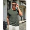 COOFANDY Men’s T Shirts Short Sleeve Soft Crew Neck Lightweight Tee Shirts Casual Summer Basic Tops(Army Green)