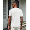 COOFANDY Men’s T Shirts Short Sleeve Soft Crew Neck Lightweight Tee Shirts Casual Summer Basic Tops(A-white)
