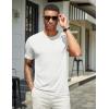 COOFANDY Men’s T Shirts Short Sleeve Soft Crew Neck Lightweight Tee Shirts Casual Summer Basic Tops(A-white)