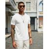 COOFANDY Men’s T Shirts Short Sleeve Soft Crew Neck Lightweight Tee Shirts Casual Summer Basic Tops(A-white)