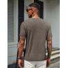 COOFANDY Men’s T Shirts Short Sleeve Soft Crew Neck Lightweight Tee Shirts Casual Summer Basic Tops(Brown)
