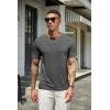 COOFANDY Men’s T Shirts Short Sleeve Soft Crew Neck Lightweight Tee Shirts Casual Summer Basic Tops(C- Black/Dark Grey/White -3 Pack)