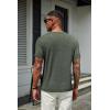 COOFANDY Men’s T Shirts Short Sleeve Soft Crew Neck Lightweight Tee Shirts Casual Summer Basic Tops(C- Black/Navy Blue/Army Green -3 Pack)