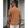 COOFANDY Men’s T Shirts Short Sleeve Soft Crew Neck Lightweight Tee Shirts Casual Summer Basic Tops(Caramel)