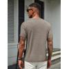 COOFANDY Men’s T Shirts Short Sleeve Soft Crew Neck Lightweight Tee Shirts Casual Summer Basic Tops(Dark Khaki)