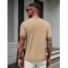 COOFANDY Men’s T Shirts Short Sleeve Soft Crew Neck Lightweight Tee Shirts Casual Summer Basic Tops(Light Khaki)