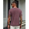 COOFANDY Men’s T Shirts Short Sleeve Soft Crew Neck Lightweight Tee Shirts Casual Summer Basic Tops(Wine Red)