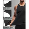 COOFANDY Mens Tank Top UPF 50+ Quick Dry Sleeveless Shirts Summer Workout Muscle T Shirt Cool Swim Beach Top(Black/ Wine Red)