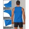 COOFANDY Mens Tank Top UPF 50+ Quick Dry Sleeveless Shirts Summer Workout Muscle T Shirt Cool Swim Beach Top(Navy/Blue)