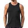 COOFANDY Mens Tank Tops Summer Beach Sleeveless Muscle Shirts Casual Knit Tanks Workout Gym Tee(Black)